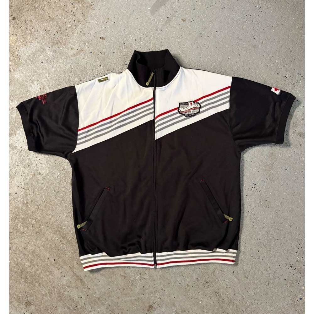 Vintage Y2K Akademiks Search & Rescue Short Sleeve Track Jacket 2000s Mens Large
